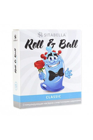 стимулирующий презерватив-насадка Roll & Ball Classic