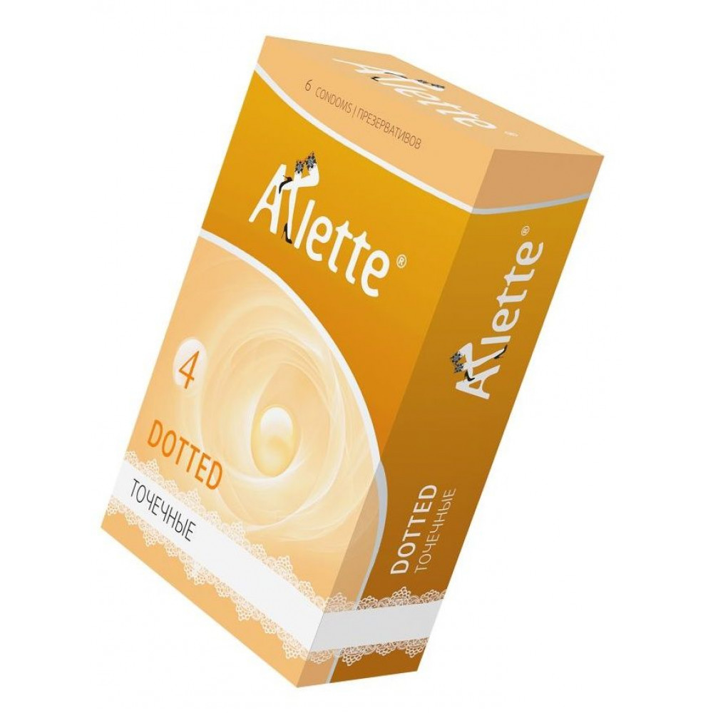 Презервативы Arlette Dotted с точечной текстурой - 6 шт.