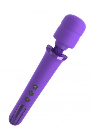 Фиолетовый вибромассажер Rechargeable Power Wand