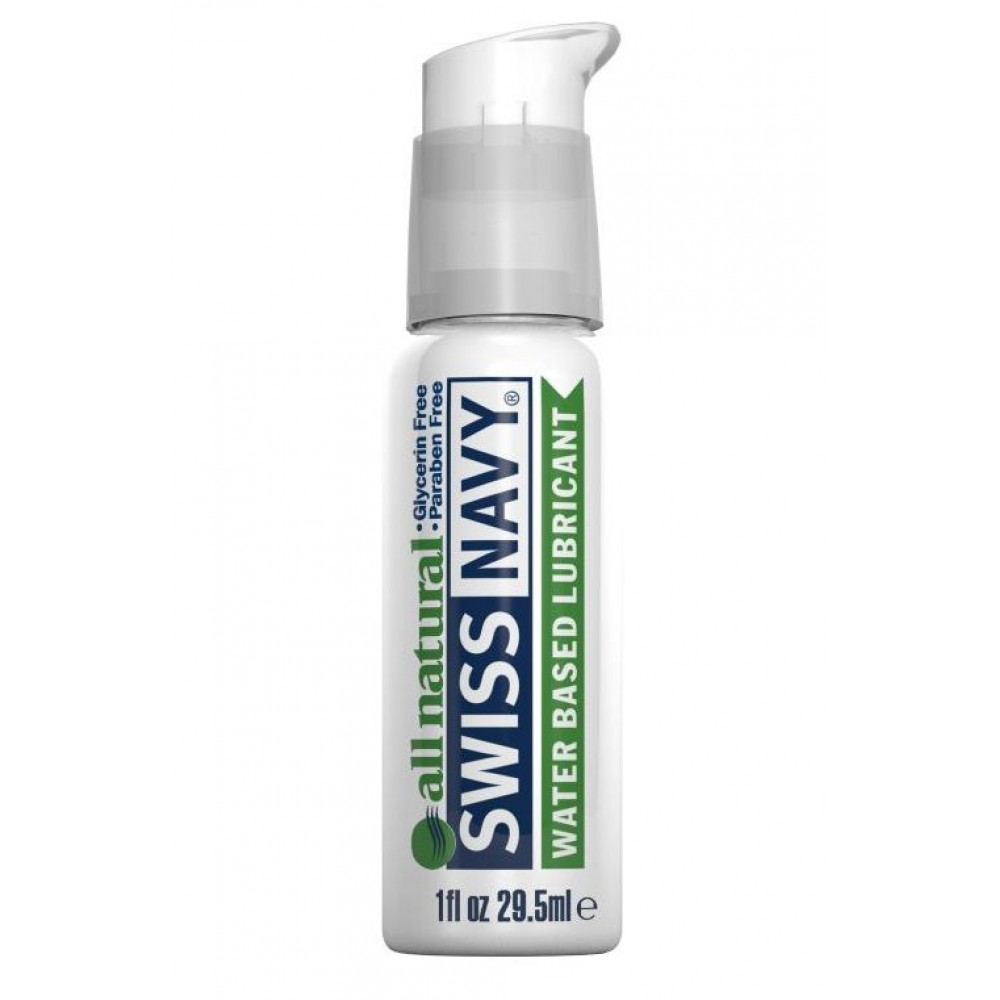 Гипоаллергенный лубрикант Swiss Navy All Natural Water Base Lubricant - 29,5 мл. Гипоаллергенный лубрикант Swiss Navy All Natural Water Base Lubricant - 29,5 мл.