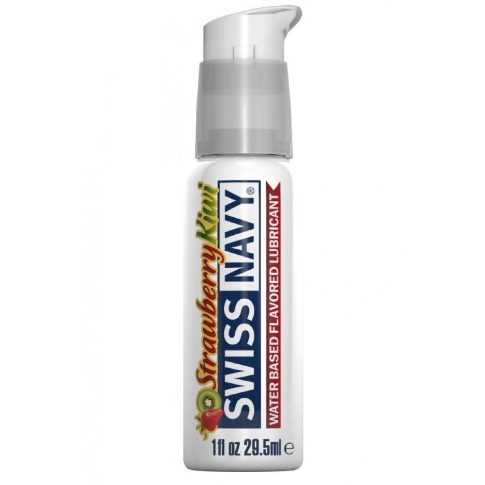 Лубрикант Swiss Navy Strawberry Kiwi Lube с ароматом клубники и киви - 29,5 мл. Лубрикант Swiss Navy Strawberry Kiwi Lube с ароматом клубники и киви - 29,5 мл.
