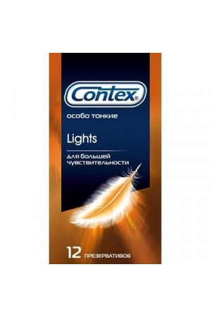 Особо тонкие презервативы Contex Lights - 12 шт.