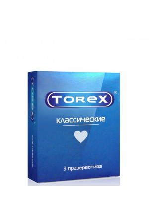 Гладкие презервативы Torex "Классические" - 3 шт.