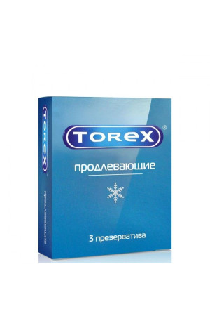 Презервативы Torex "Продлевающие" с пролонгирующим эффектом - 3 шт.