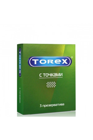 Текстурированные презервативы Torex "С точками" - 3 шт.