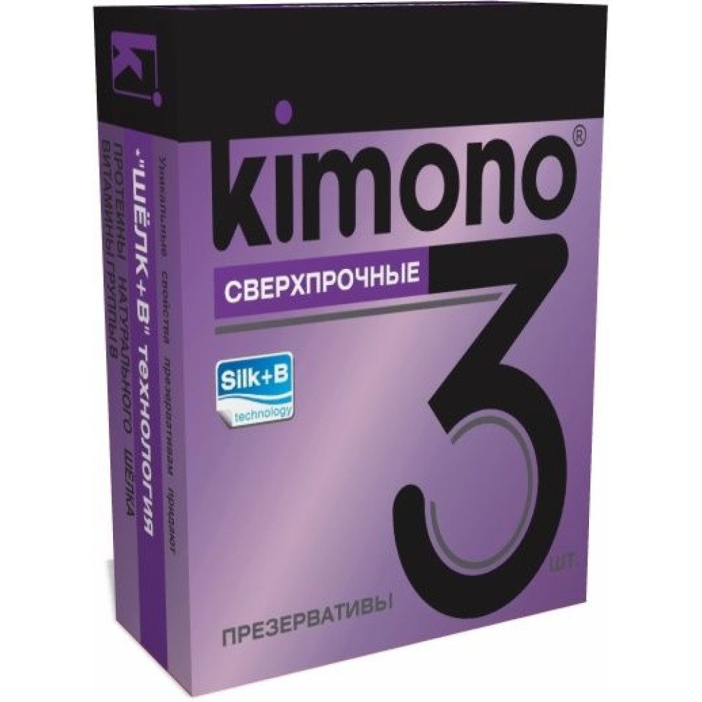 Сверхпрочные презервативы KIMONO - 3 шт. Сверхпрочные презервативы KIMONO - 3 шт.