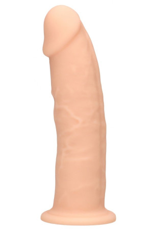 Телесный фаллоимитатор без мошонки Silicone Dildo Without Balls - 15,3 см.