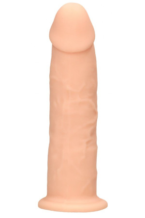 Телесный фаллоимитатор без мошонки Silicone Dildo Without Balls - 19,2 см.