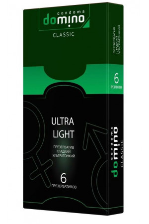 Супертонкие презервативы DOMINO Ultra Light - 6 шт.