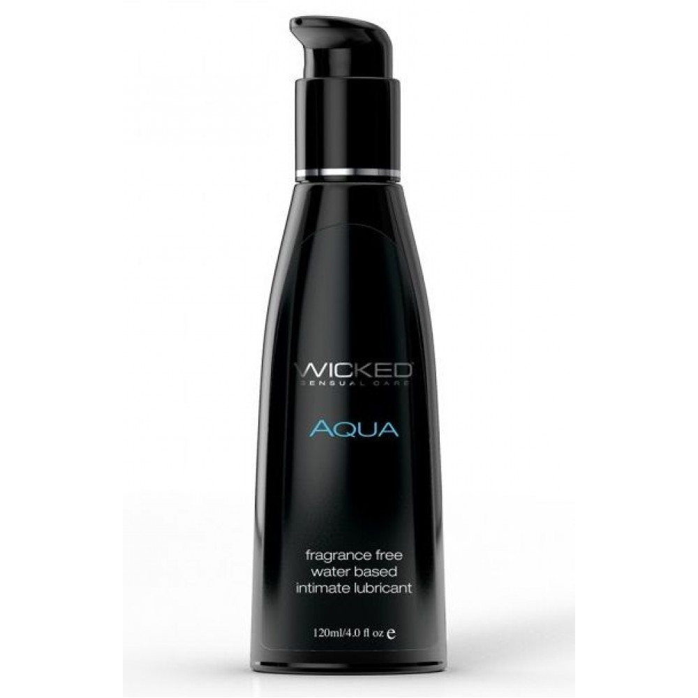 Легкий лубрикант с алоэ на водной основе Wicked AQUA - 120 мл.