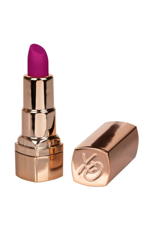 Золотистый вибратор-помада с пурпурным мягким кончиком Hide & Play Rechargeable Lipstick