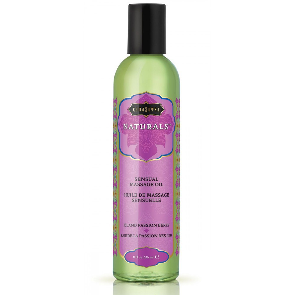 Массажное масло Naturals Island Passion Berry с ароматом тропических фруктов - 236 мл.