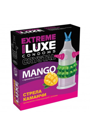 Стимулирующий презерватив "Стрела команчи" с ароматом ванили - 1 шт.