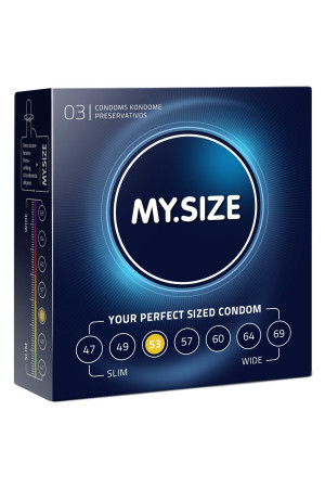 Презервативы MY.SIZE размер 53 - 3 шт.
