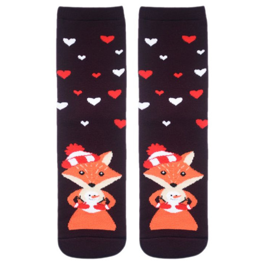 Махровые женские носки "Лапландия" с лисичками