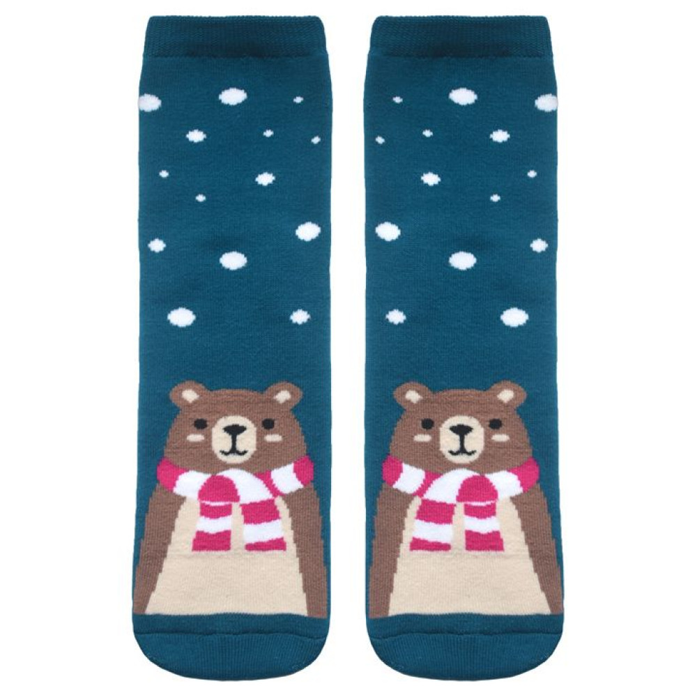 Махровые женские носки "Лапландия" с мишками