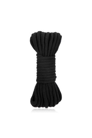 Черная хлопковая веревка для связывания Bondage Rope - 10 м.