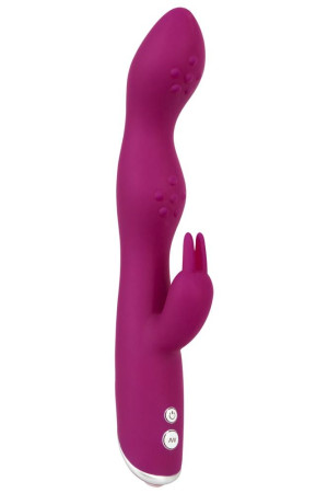 Фиолетовый вибратор A & G-Spot Rabbit Vibrator для стимуляции зон G и A - 23,6 см.