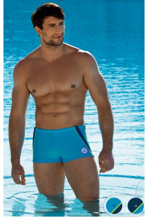 Мужские купальные шорты с контрастными полосами по бокам