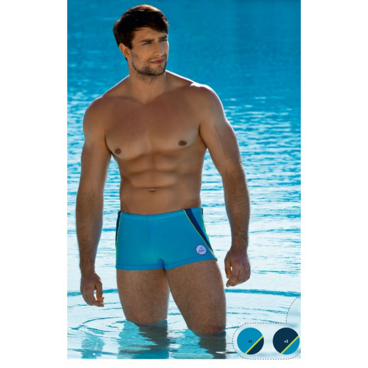 Мужские купальные шорты с контрастными полосами по бокам