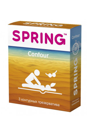 Контурные презервативы SPRING CONTOUR - 3 шт.