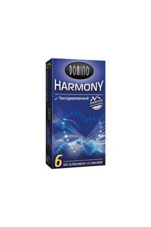 Текстурированные презервативы Domino Harmony - 6 шт.