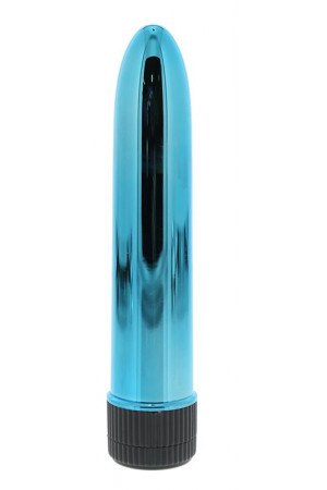 Голубой гладкий вибромассажёр KRYPTON STIX 5 MASSAGER M/S BLUE - 12,7 см.