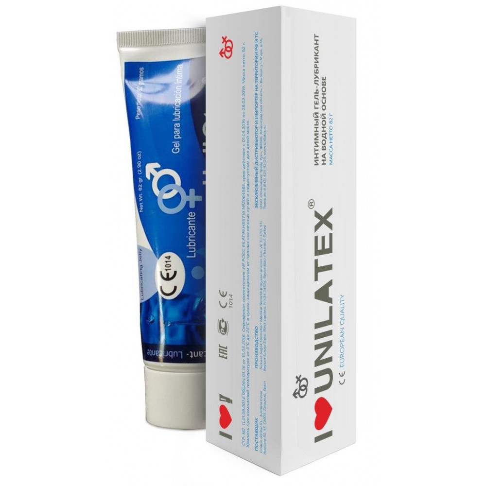 Лубрикант на водной основе Unilatex Gel - 80 мл. Лубрикант на водной основе Unilatex Gel - 80 мл.