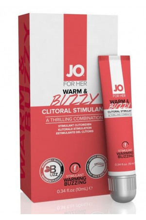 Клиторальный крем JO WARM & BUZZY CLITORAL GEL - 10 мл.