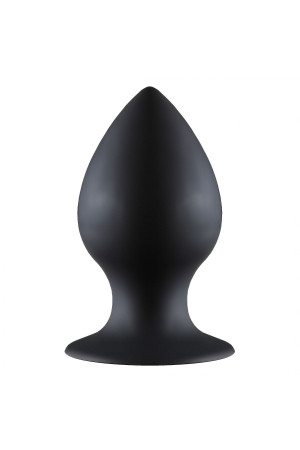 Чёрная анальная пробка Thick Anal Plug Medium - 9,5 см.