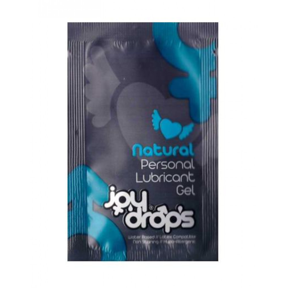 Саше смазки на водной основе JoyDrops Natural - 5 мл. Саше смазки на водной основе JoyDrops Natural - 5 мл.