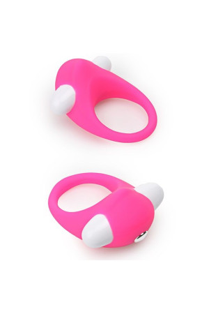 Розовое эрекционное кольцо LIT-UP SILICONE STIMU RING 6