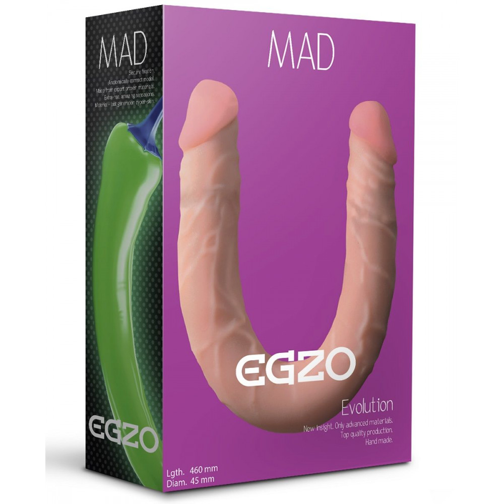 Двусторонний фаллоимитатор из киберкожи Mad Pepper - 46 см. Двусторонний фаллоимитатор из киберкожи Mad Pepper - 46 см.